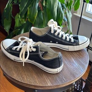 Classic Black Canvas Sneakers